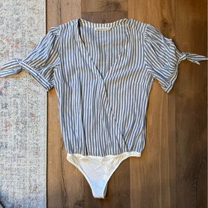 Abercrombie and Fitch Striped Bodysuit worn once